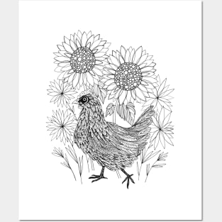 Garden Chicken Posters and Art